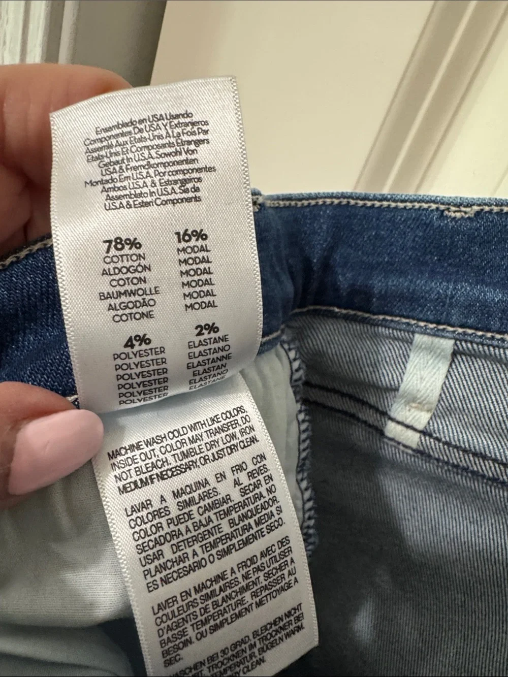 MOTHER Lil Hustler Flood Fray, subtly flared denim jean.